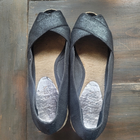 Ralph Lauren Cecilia Espadrille Wedge Shoes - Picture 4 of 8